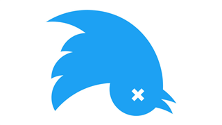 dead Twitter bird