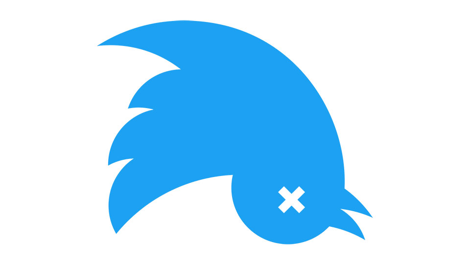 dead Twitter bird